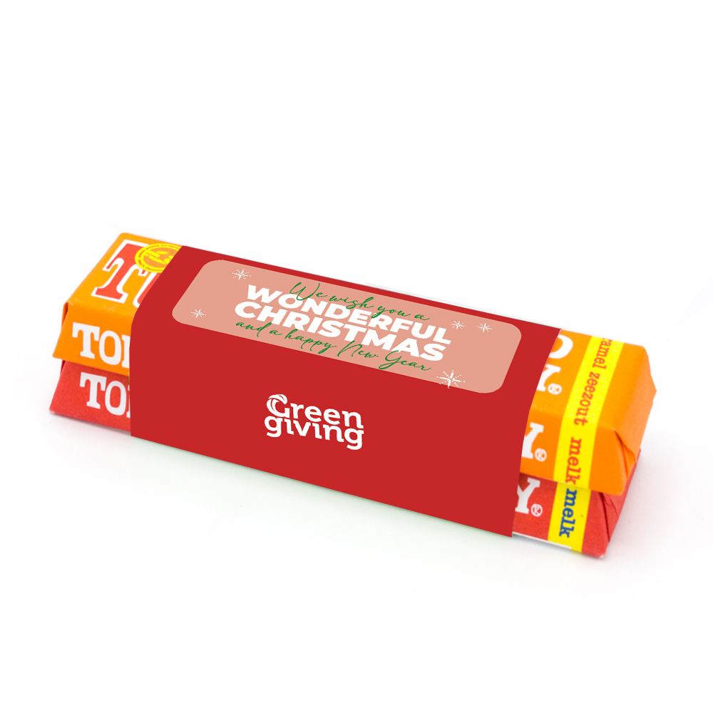 Double Tony's Chocolonely Christmas bar (50 + 50 gr.)